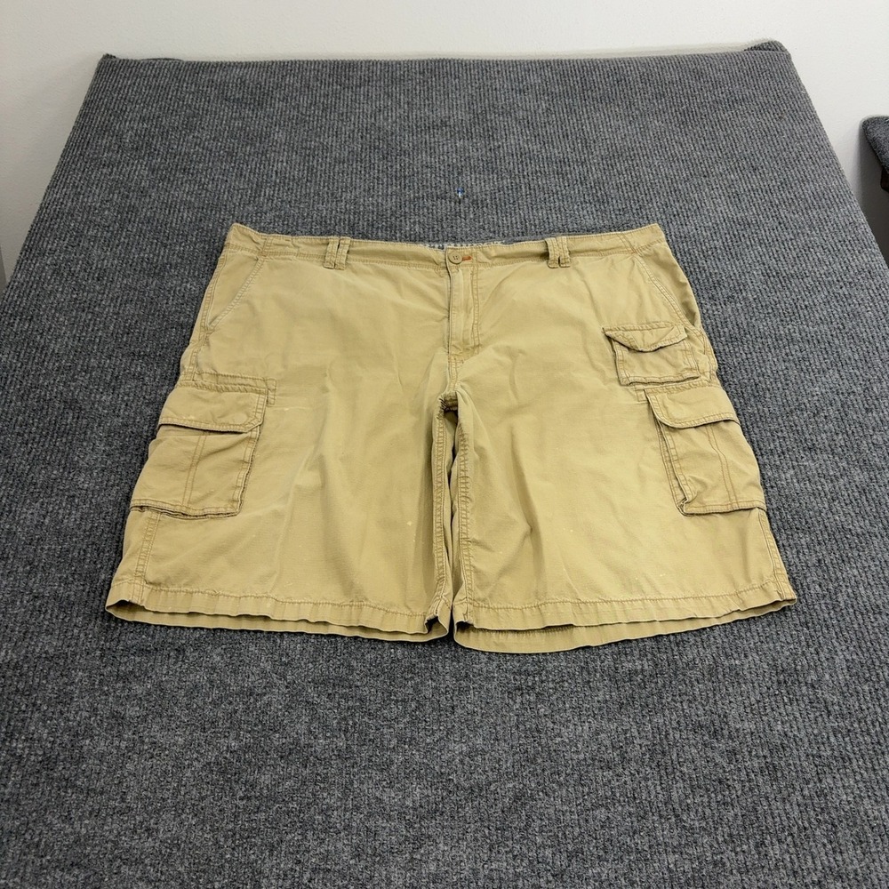 Northwest Territory Cargo Shorts Men 46 Tan Cotton Multi Pocket Gorpcore Utility